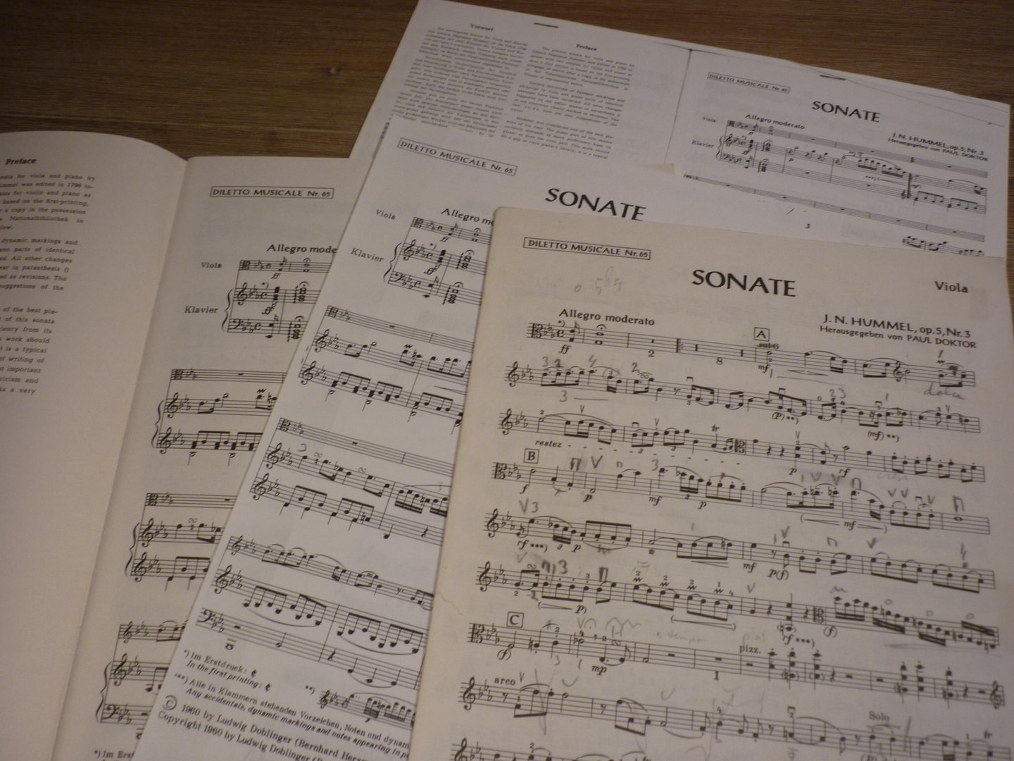 Hummel; Johann Nepomuk (1778–1837) - Sonate Es-Dur op. 5 no.3 voor: Altviool, piano (Paul Doktor)