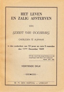Doesburg, Gerrit van - Het leven en zalig afsterven