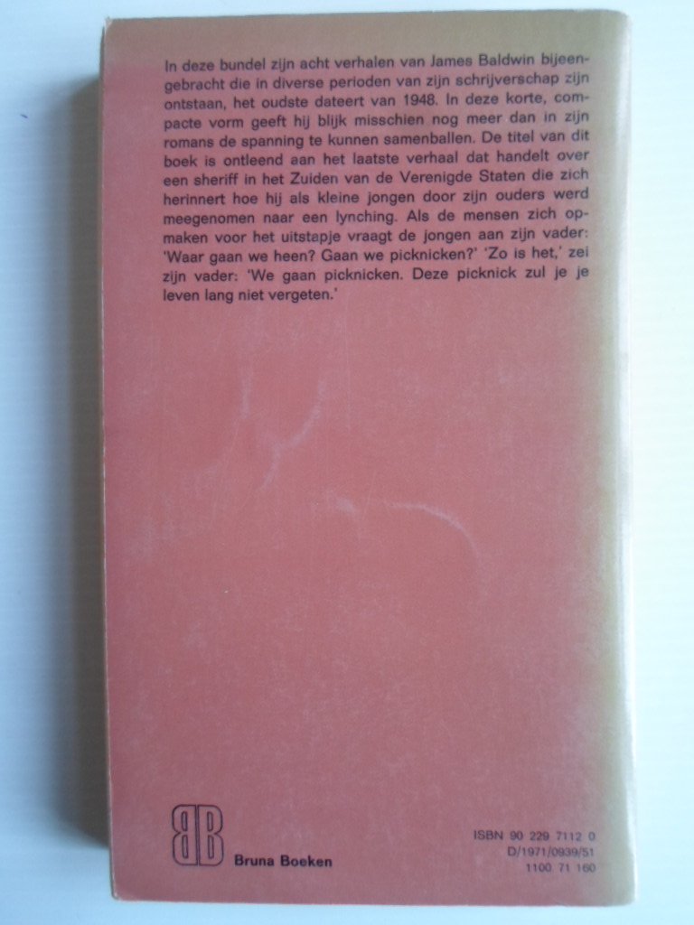 Baldwin, James - Een picknick om nooit te vergeten, Verhalen