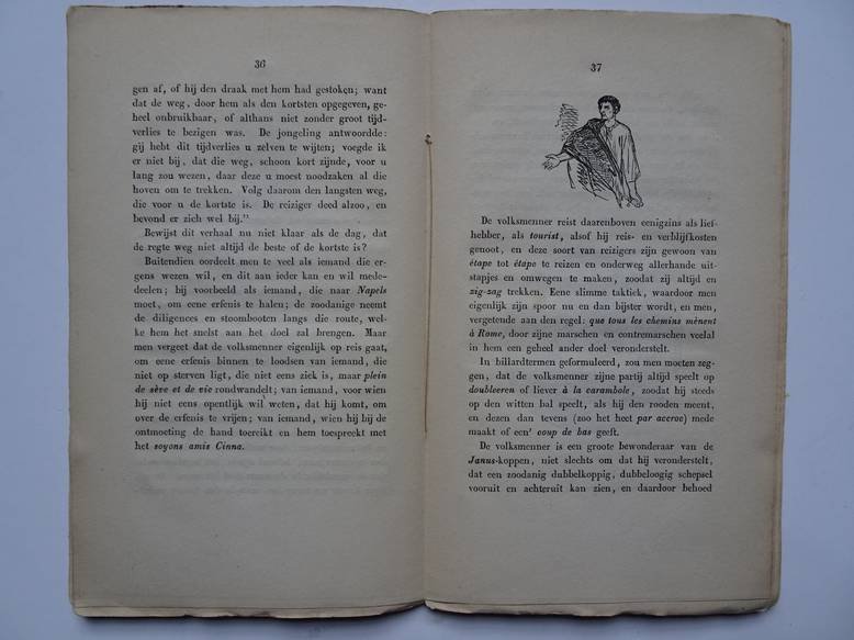  - De volksmenner. Proeve van physiologisch-humoristische soortbeschrijving. Met houtsnee-vignetten.