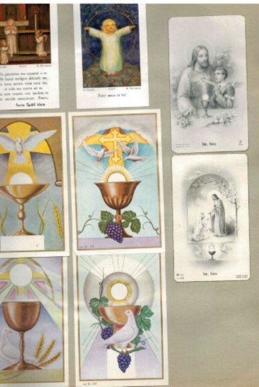BRAKKENSTEIN, UITGEVERIJ - monsterboek prentjes, platen, felicitatiekaarten, menu's bij gelegenheid van de Eerste H. communie en Hernieuwing van de Doopbeloften Vormselprentjes (boek 2)