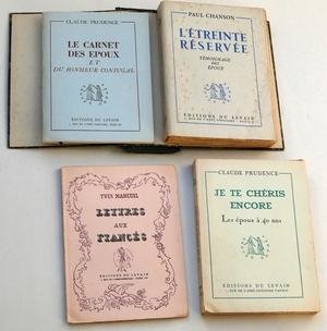 Diverse auteurs - Coffret 6 Livres pour les Epoux: Paul Chanson - L'Etreinte réservée, Yves Mareuil - Lettres aux Fiancés, Claude Prudence - Je te chéris encore, Claude Prudence - Le Carnet des Epoux et du Bonheur Conjugal