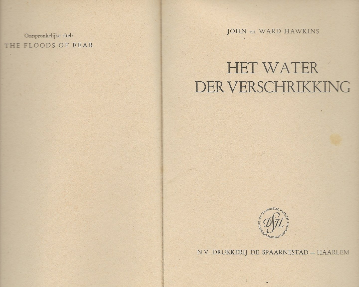 Hawkins, John en Ward - Het water der verschrikking