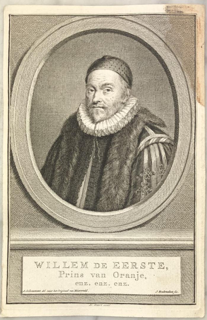 Houbraken, Jacobus - Willem de Eerste, Prins van Oranje