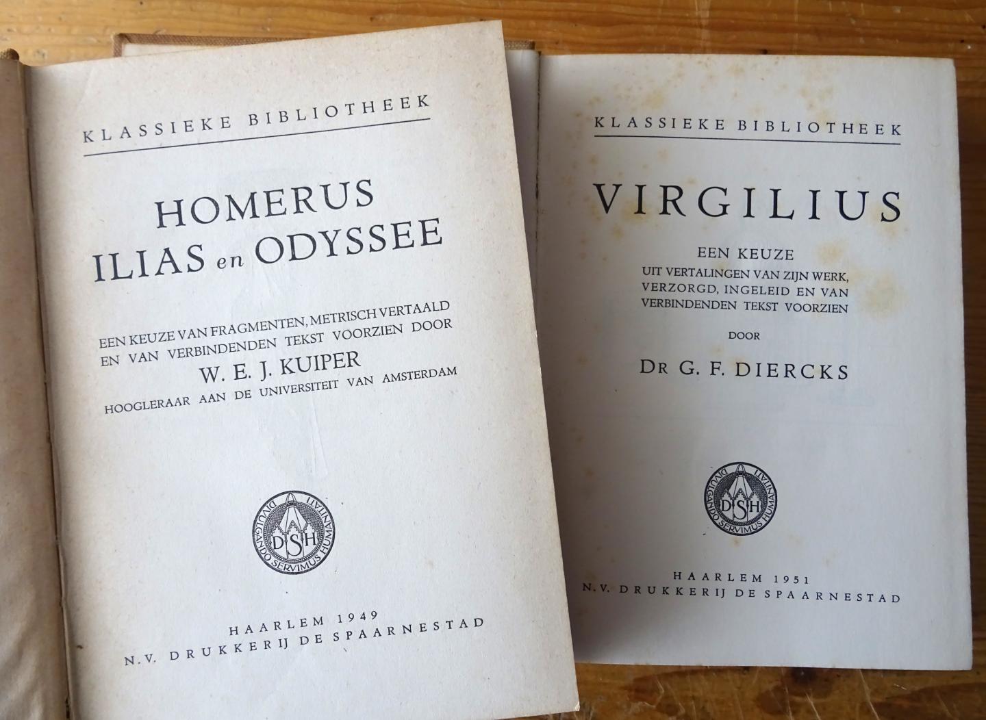 Diercks, Dr. G.F. en Kuiper, W.E.J. - Virgilius, een keuze uit zijn werk / Illias en Odyssee