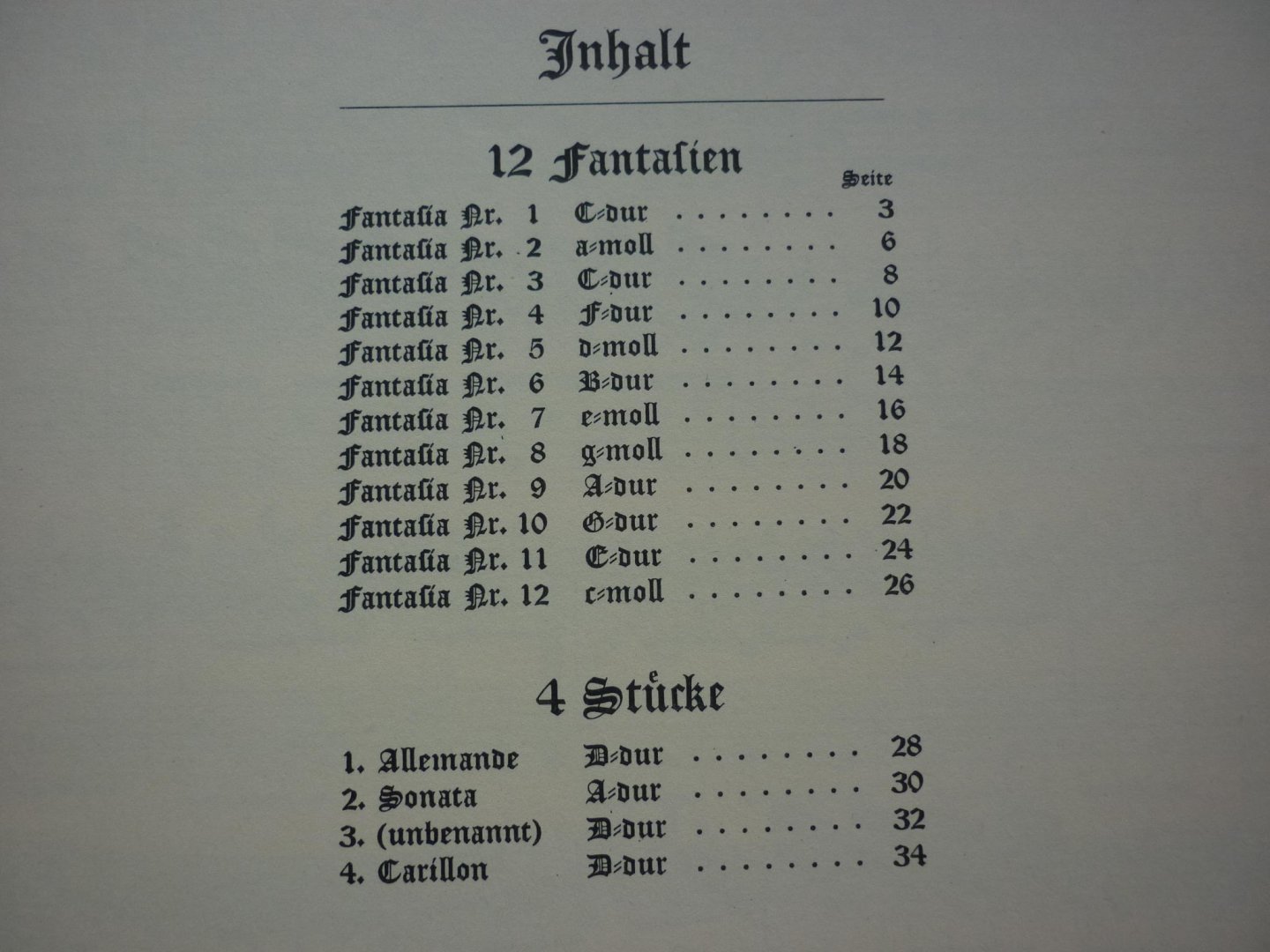 Handel; Georg Friedrich (1685-1759) - Zwölf Fantasien und vier Stücke für Cembalo (Klavier)