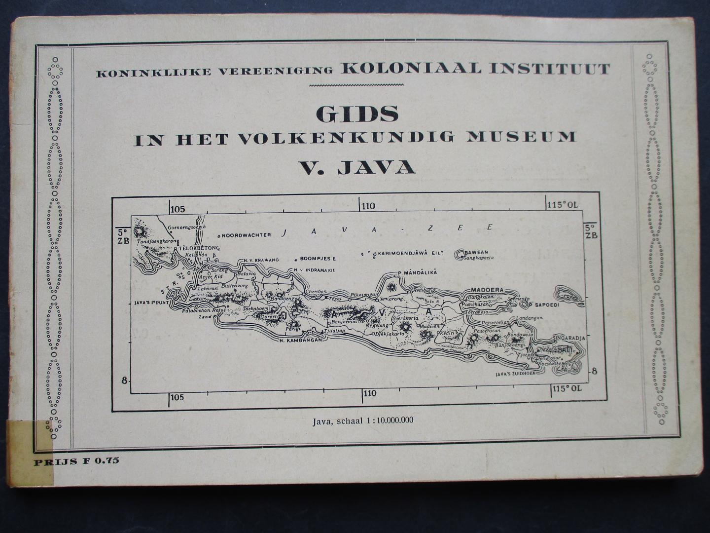 GOSLINGS, B.M. - Gids in het Volkenkundig Museum.V: Java.