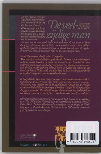 Hicks , Robert . & Ren de Boer . [ isbn 9789076596525 ] - De Veelzijdige Man . Man , Vrouw en Samenleving . ( Wat zijn mannen eigenlijk? Gevaarlijke macho's of mislukte wezens die hun weg niet kunnen vinden? Waarschijnlijk een beetje van allebei. Juist daarin ligt de uitdaging om te zoeken naar een  -