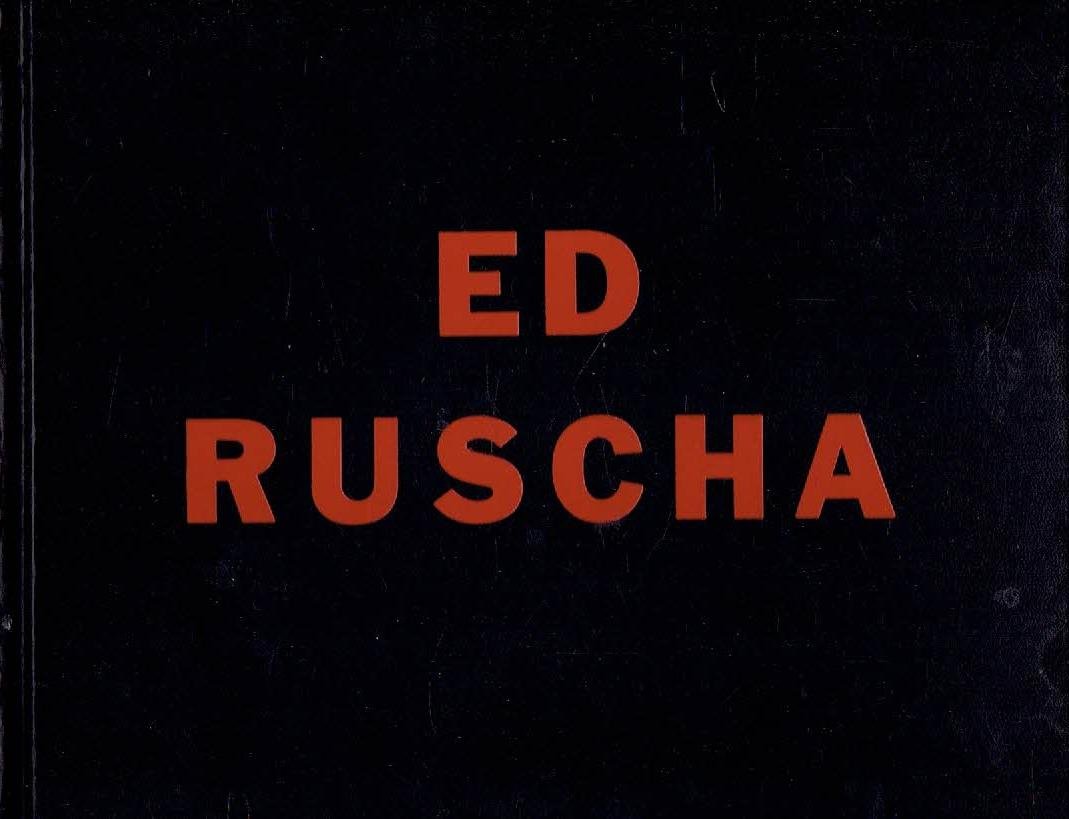 RUSCHA, Edward - Edward Ruscha - photography by Paul Ruscha - Book design by Edward Ruscha and John Cheim.
