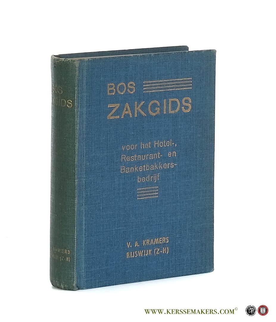Mingelen, A. G. - Bos' zak-gids voor het hotel-, restaurant- en banketbakkersbedrijf ten dienste van Hoteliers, Restaurateurs, Banketbakkers, Kellners, Koks enz. Derde druk.