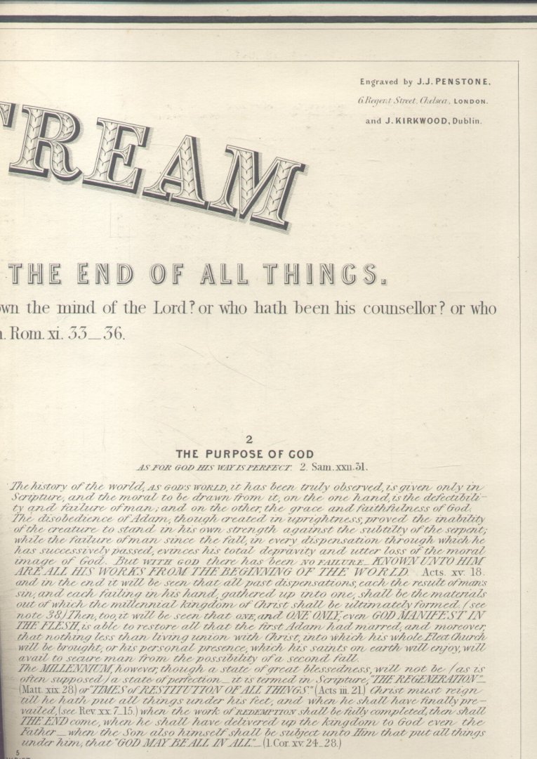 Denny, Sir Edward - A prophetical stream of time (or an outline of God's dealings with man from the creation to the end of all things)