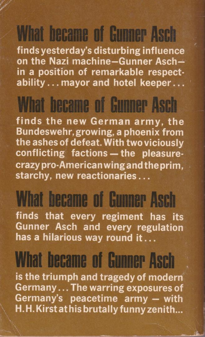 Kirst, Hans Hellmut - What Became of Gunner Asch