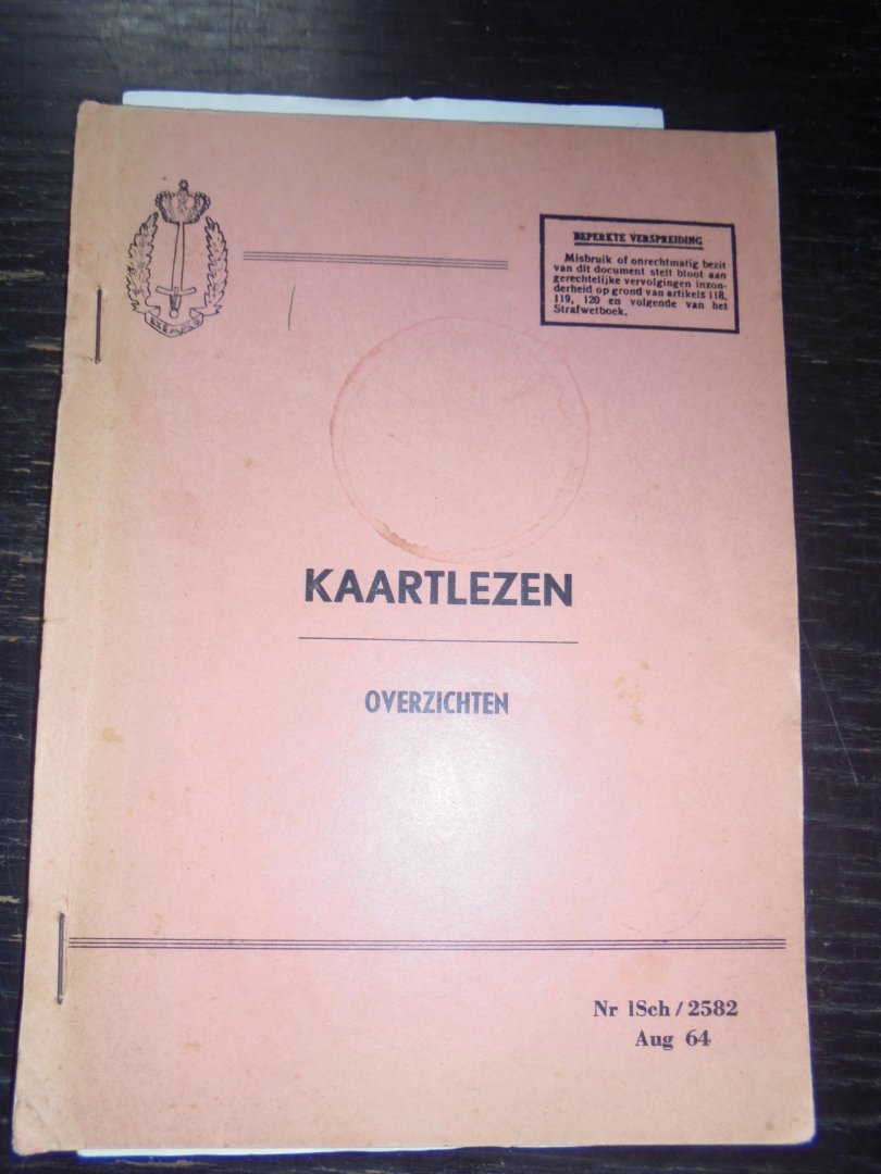  - Kaartlezen. Overzichten