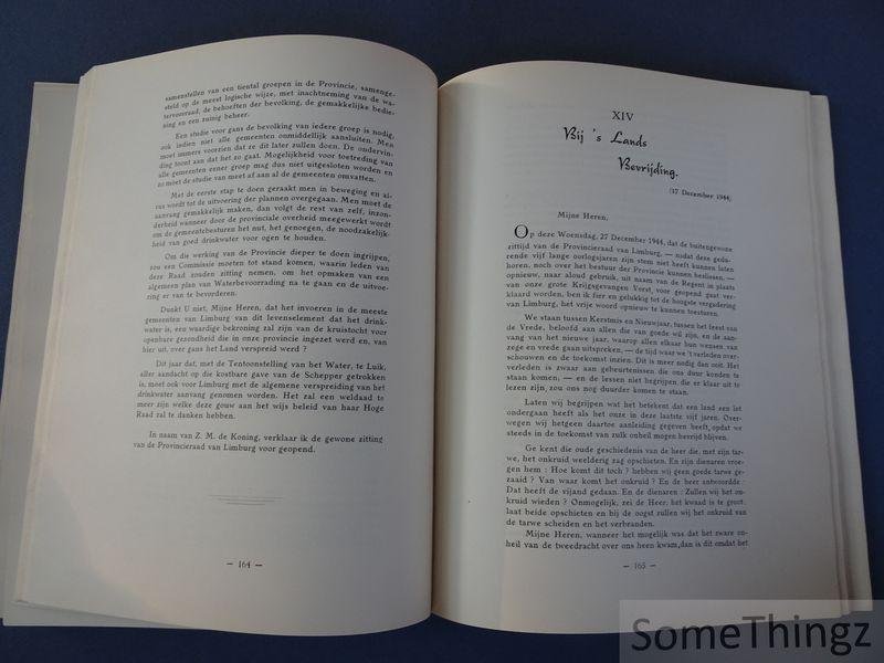 H. Verwilghen. - Huldiging van Zijne Excellentie gouverneur H. Verwilghen naar aanleiding van zijn eervol ontslag uit zijn hoge functie: redevoeringen gehouden bij de opening van de Provincieraad van Limburg, 1928-1950