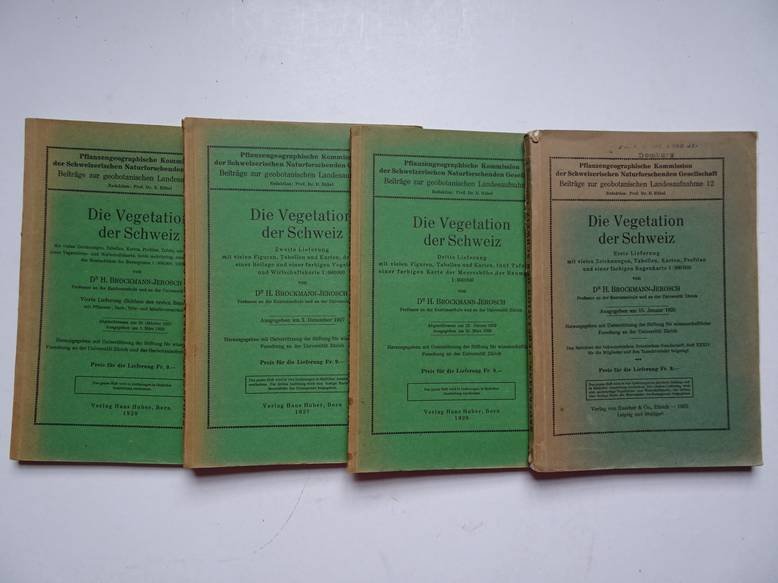 Brockmann-Jerosch, H.. - Die Vegetation der Schweiz; vols. 1-4.