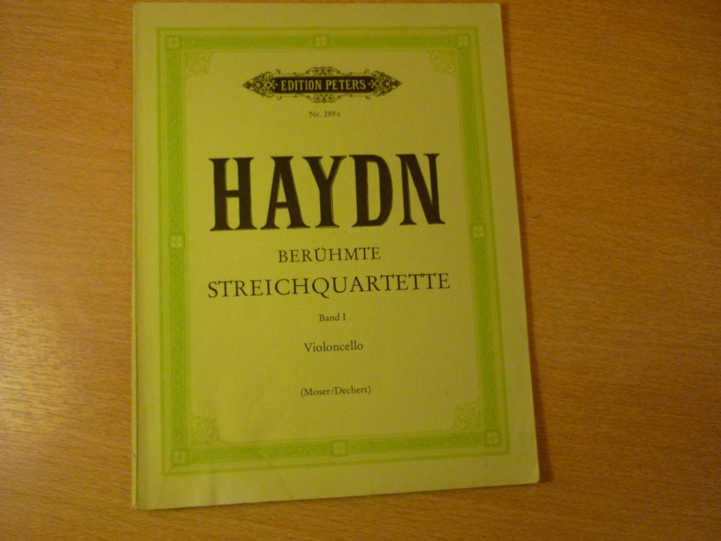Haydn; Franz Joseph (1732-1809) - Beruhmte StreichQuartette; Band I: Violoncello (Moser / Dechert)