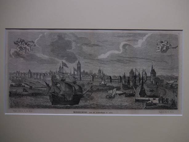 Middelburg. - Middelburg van de waterkant te zien.
