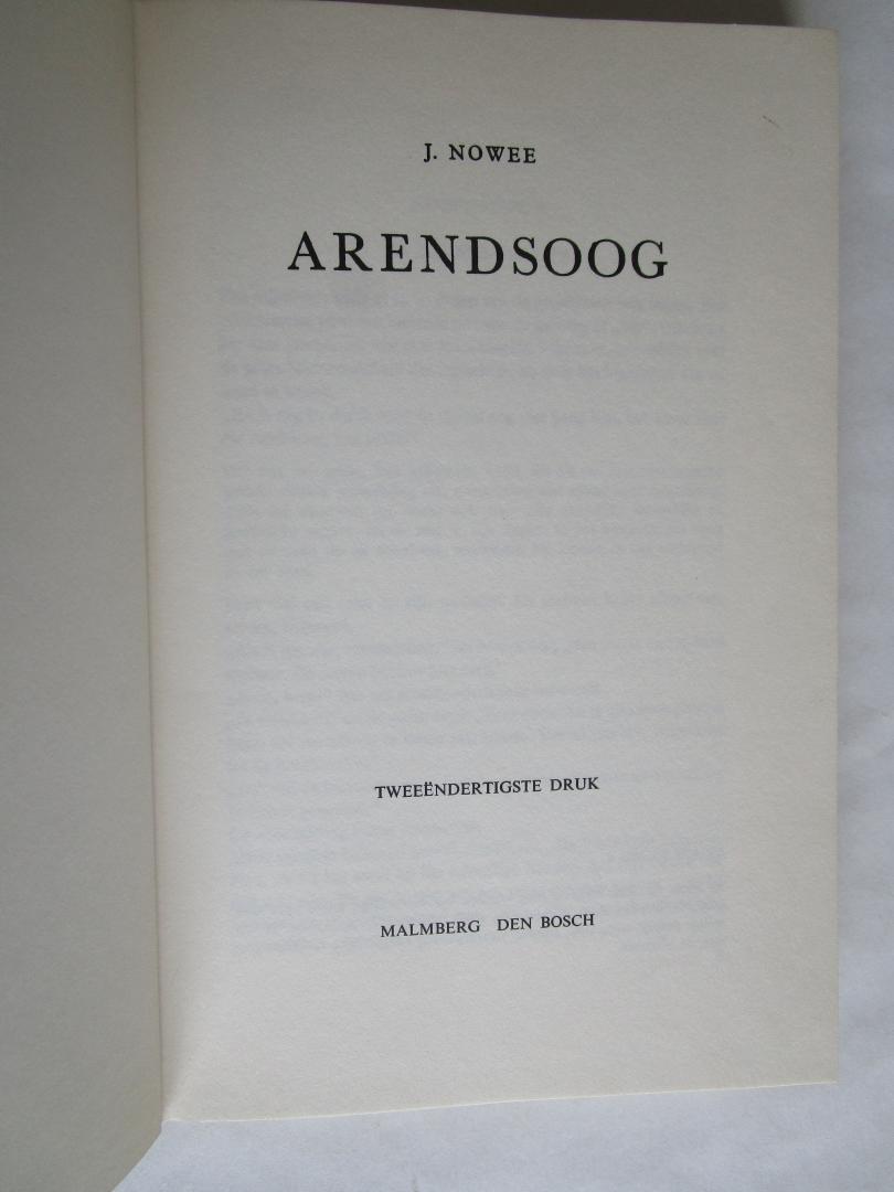 Nowee, J.  (auteur)  W. Huysmans; J. Huizinga (illustrator) - 01 ARENDSOOG Arendsoog
