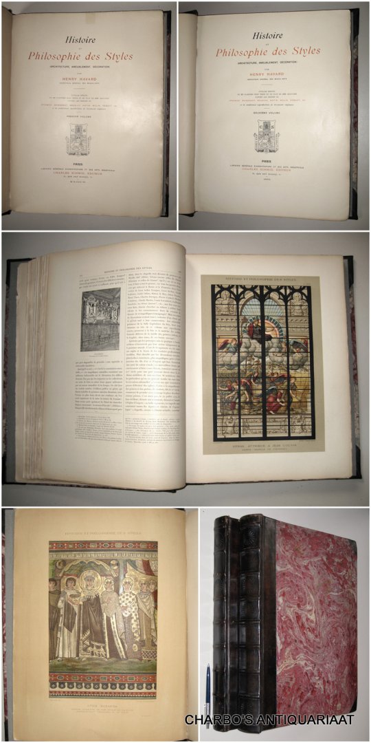 HAVARD, HENRY, - Histoire et philosophie des styles (architecture, ameublement, décoration).