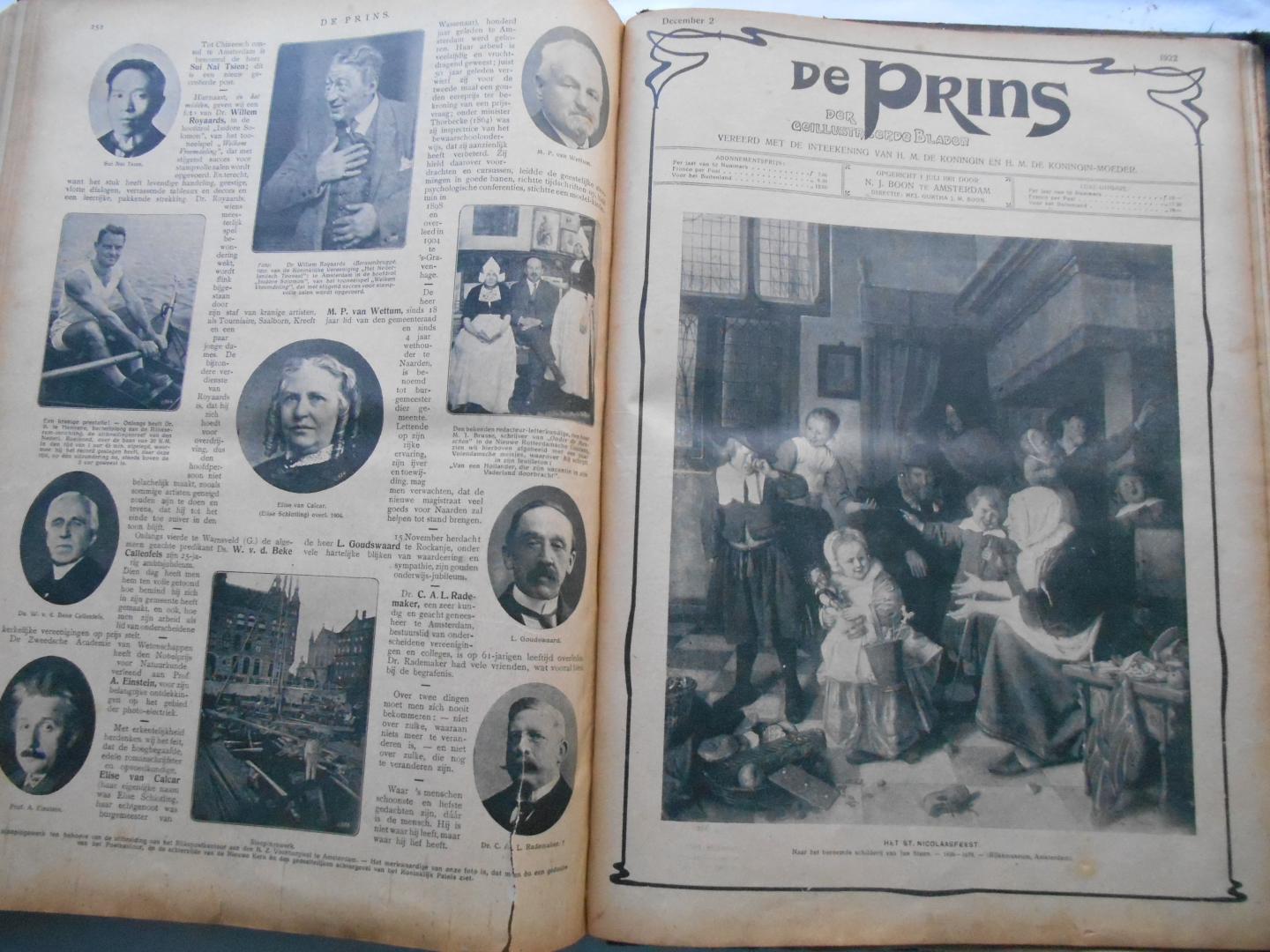 Diverse auteurs - de Prins der geïllustreerde bladen - 1922 - januari 1922 t/m december 1922 - gebonden