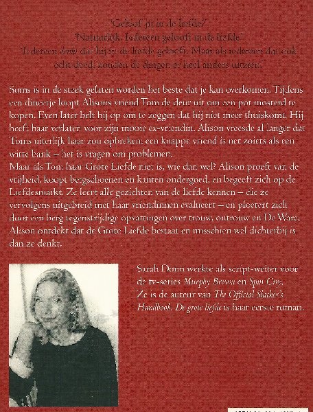 Dunn, Sarah - De grote liefde