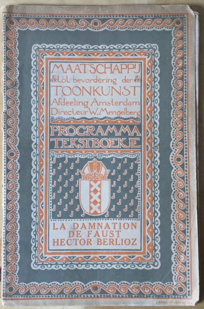 Berlioz, Hector - La Damnation de Fausts - programma tekstboekje