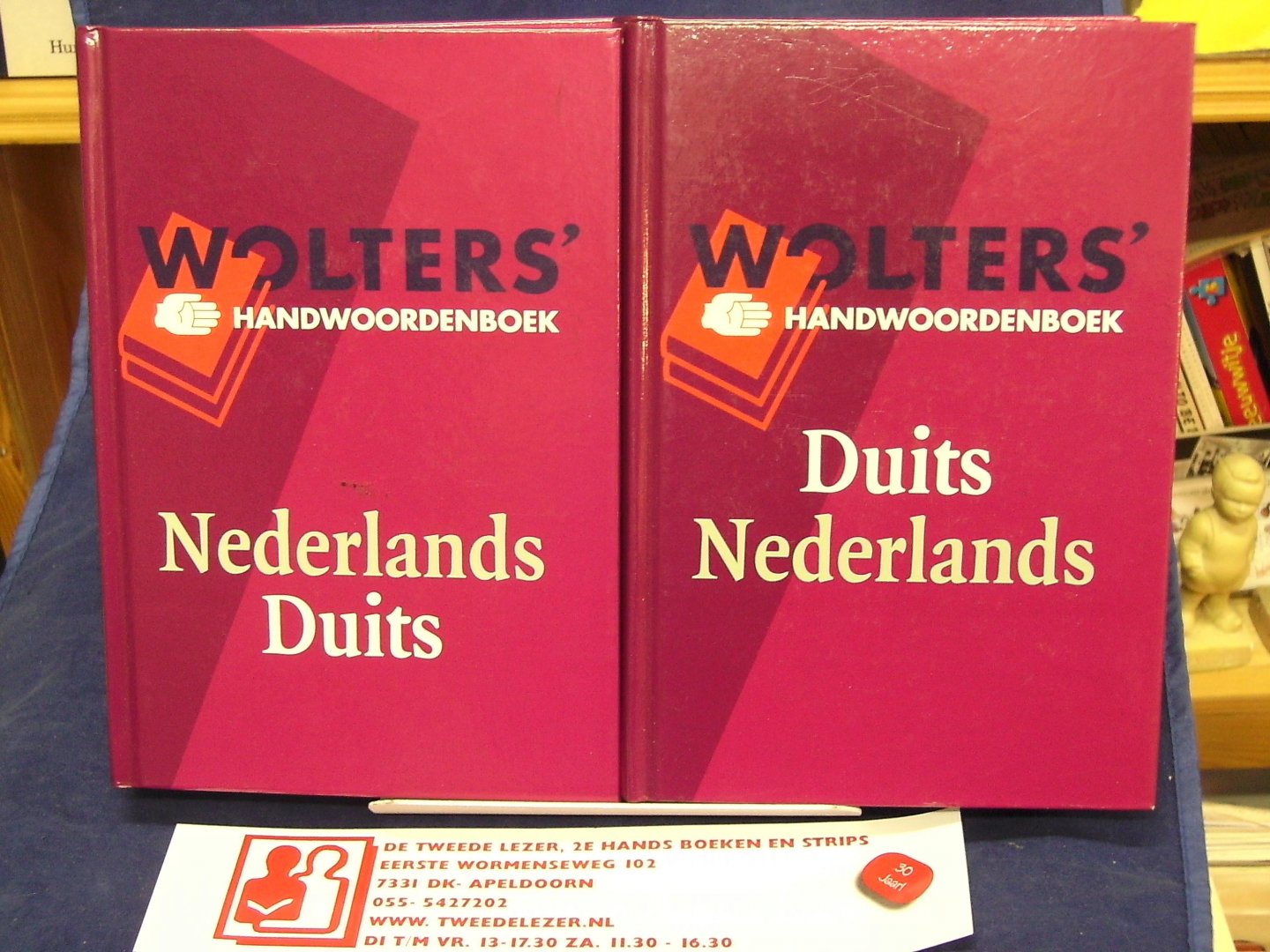 Gelderen, I. van - Wolterts Handwoordenboek Duits/Nederlands + Nederlands/Duits 2 boeken samen.