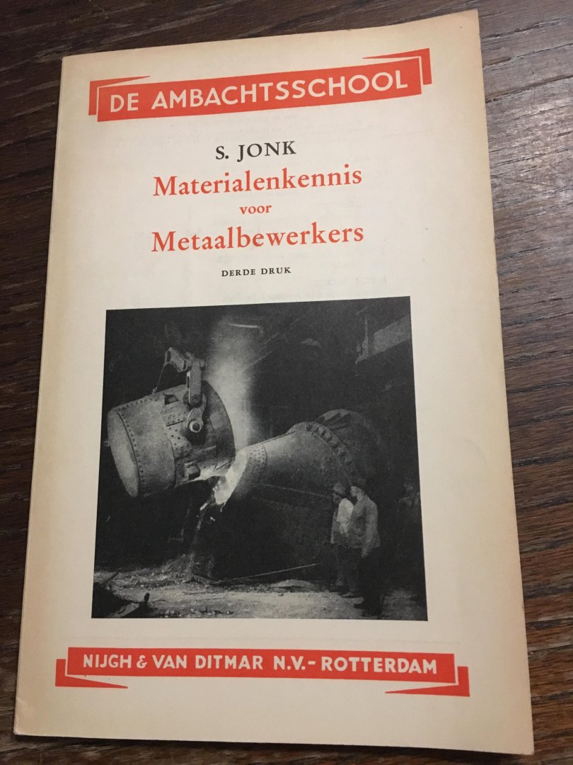 S. Jonk - Materialenkennis voor metaalbewerkers