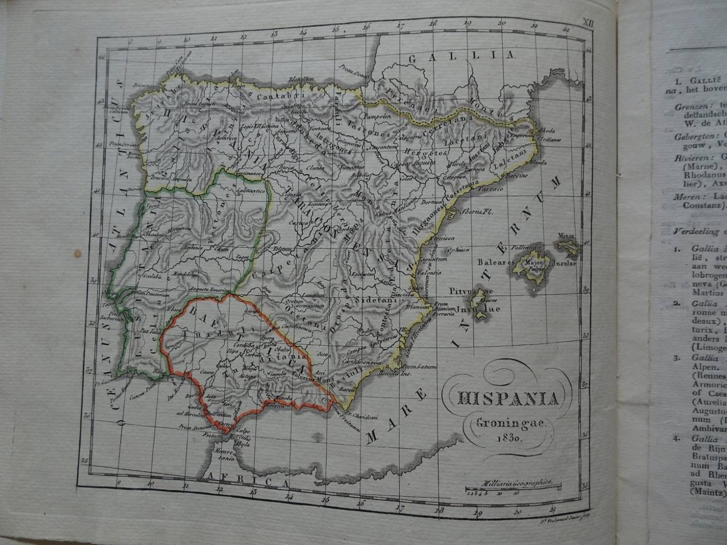 G.U.A. Vieth en C. Ph. Funke. - Atlas der oude wereld in dertien kaarten. Uitgegeven en met verklarende tafelen vermeerderd door C.Ph. Funke.