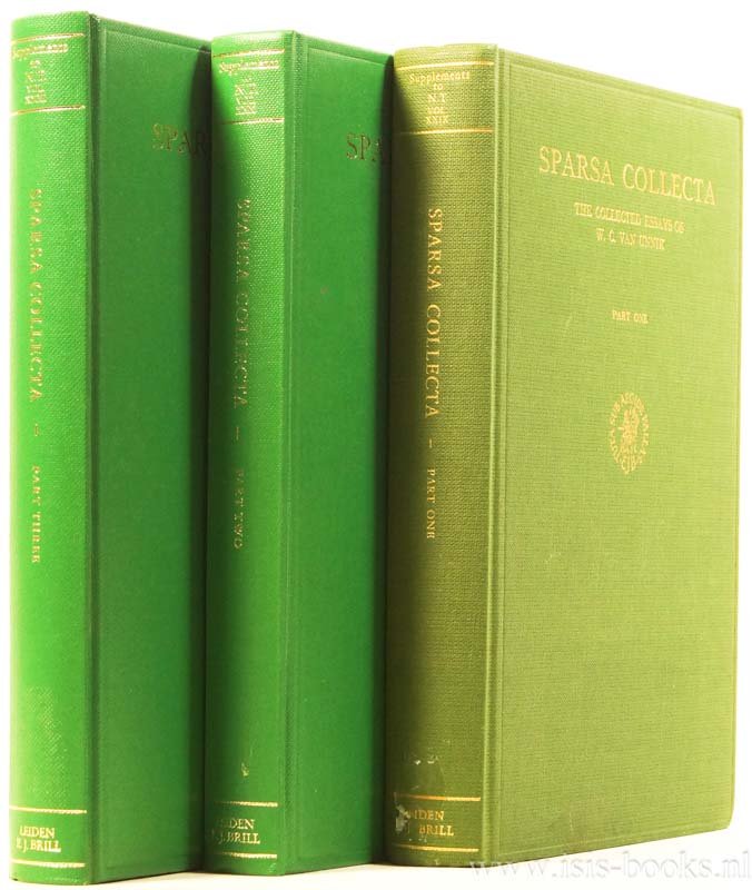UNNIK, W.C. VAN - Sarsa collecta. The collected essays of W.C. van Unnik. Complete in 3 volumes.