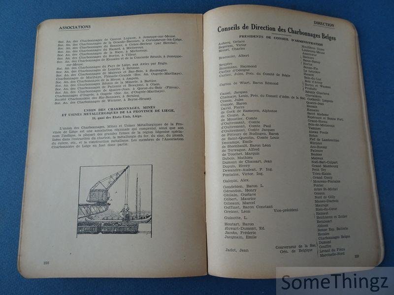 van Ginneken, Henri. - Belgique 1930. Guide charbonnier.