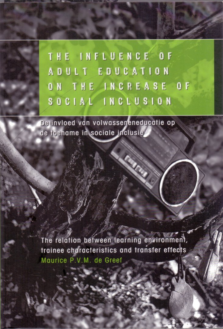 Greef, Maurice de (ds1316) - The influence of adult education on the increase of social inclusion