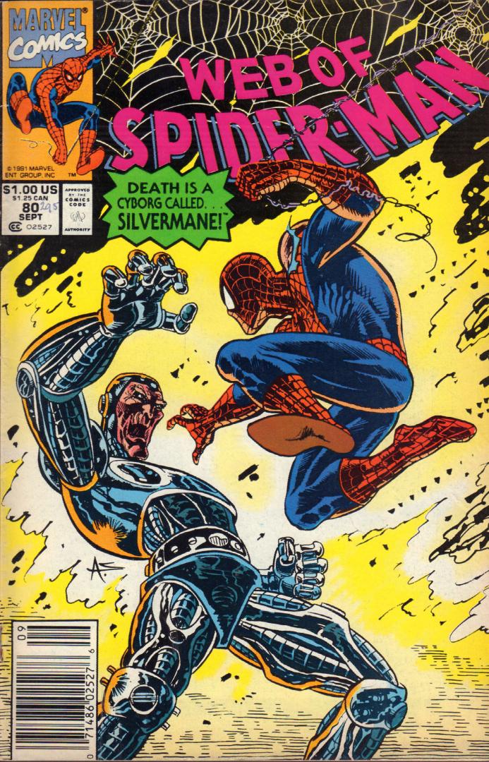 Marvel - Web of Spiderman # 080, This Blood is My Blood, geniete softcover, zeer goede staat