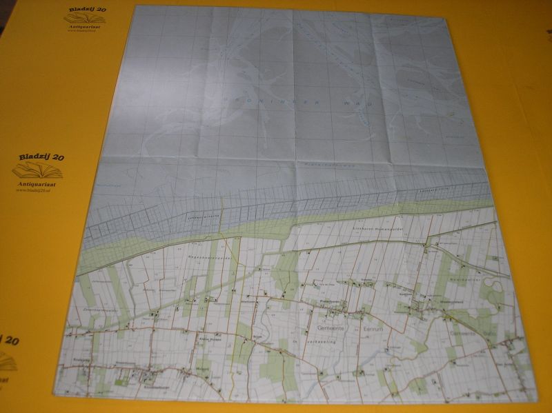 Groningen / Pieterburen. - Groningen / Pieterburen. Stafkaart Pieterburen.