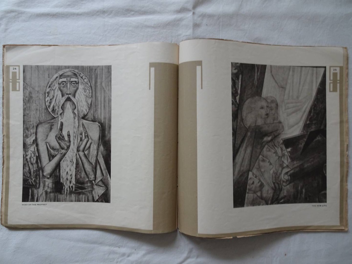 Wijdeveld, H. TH. (ed.). - Wendingen. An illustrated magazine of the arts of Architectura et Amicitia. No. 1 and 2. 1921. This number contains the work of the Dutch painter Willem van Konijnenburg with an introduction by Albert Plasschaert.