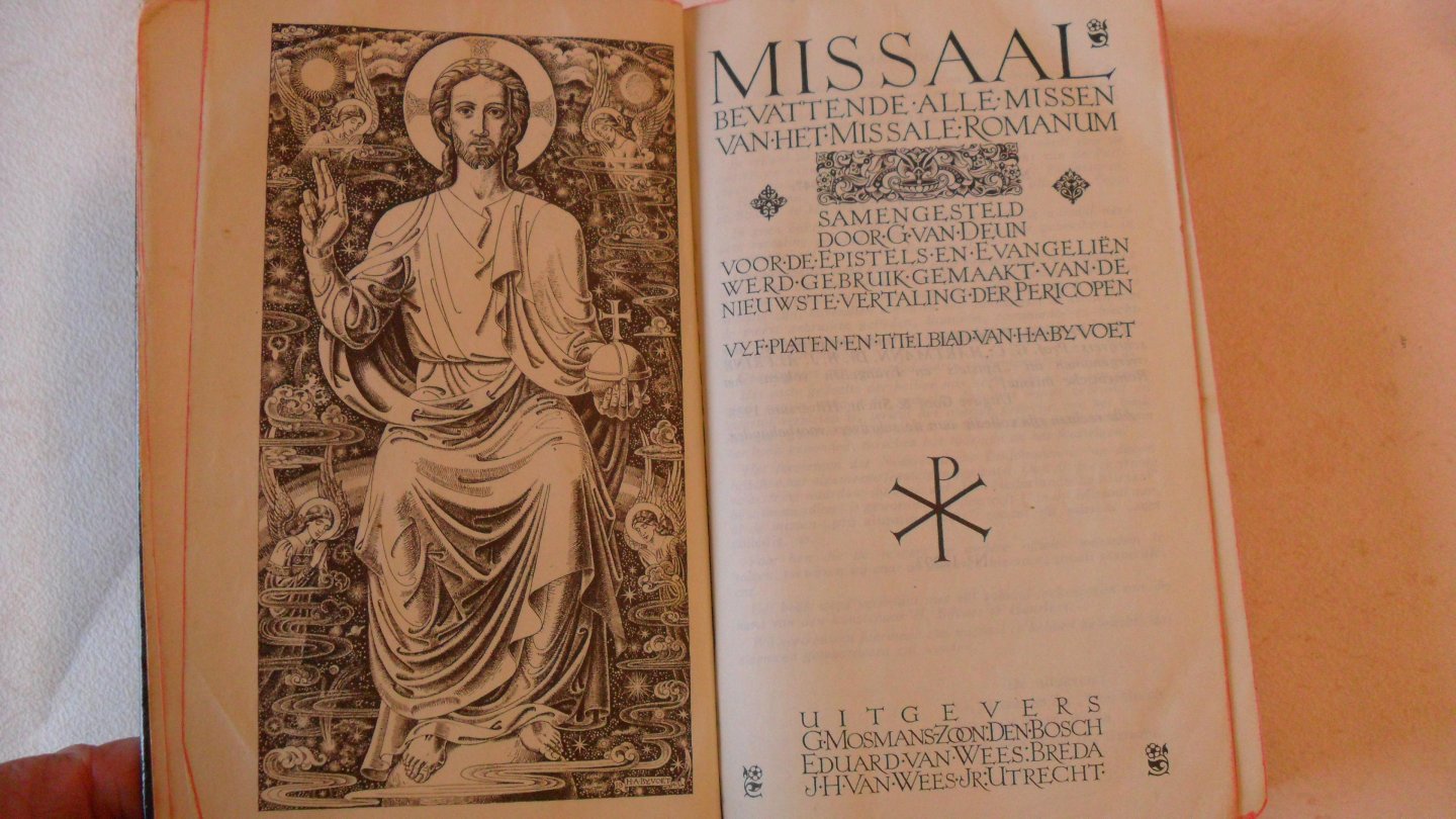 Hartman / Alffink uit eerdere uitgave 1938 - Missaal bevattende alle missen van het Missale Romanum