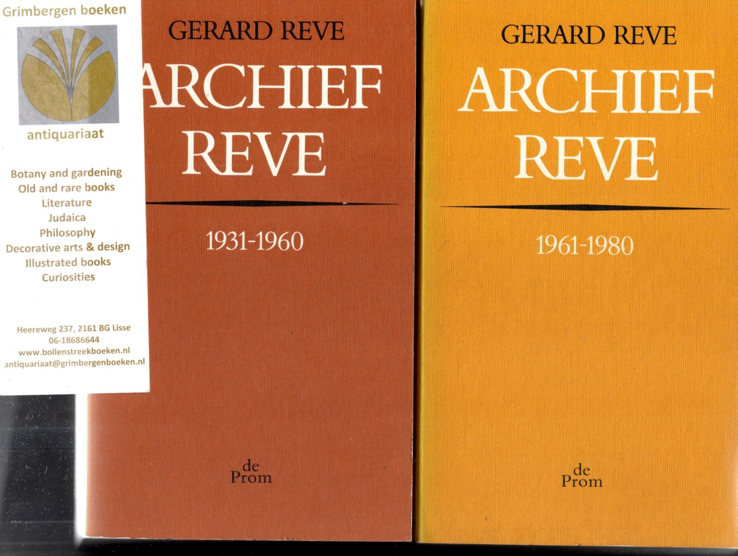 Reve, Gerard - Archief Reve, 1931-1960, 1961-1980