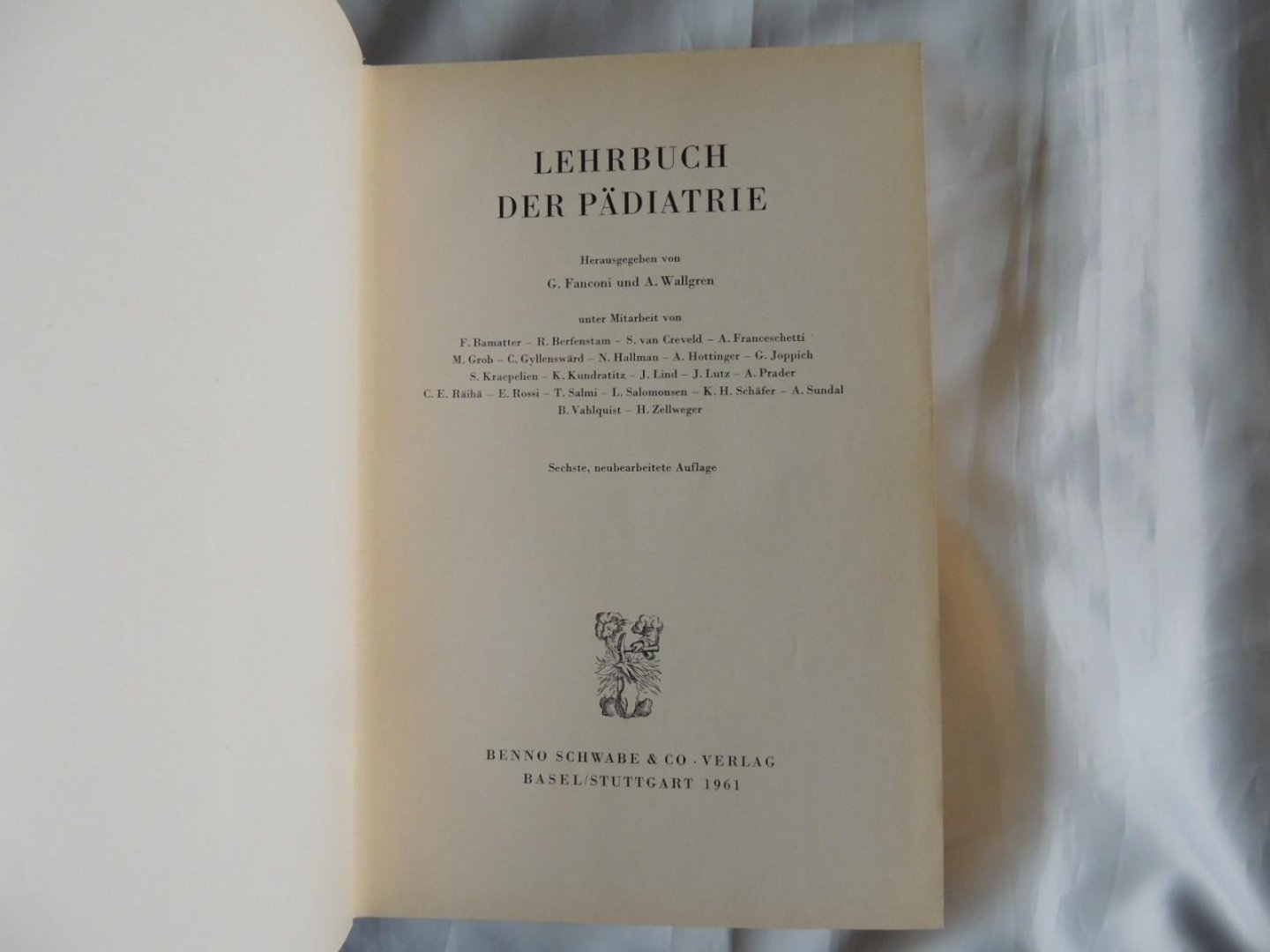 Fanconi, G. -  Wallgren, A. - Lehrbuch der padiatrie pädiatrie