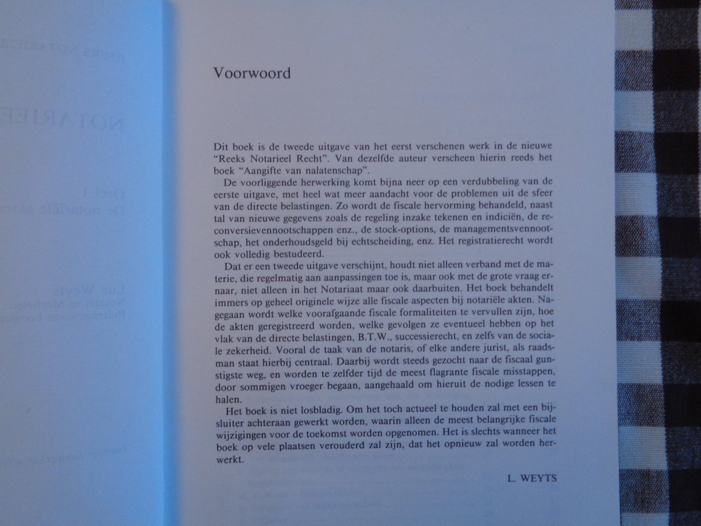 Weyts - Notarieel fiscaal recht / 1 notariele akten / druk 1