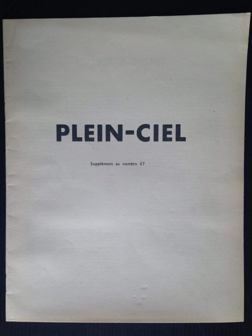  - Supplement 57 bij Journal Plein Ciel, Revue Bimestrielle d?Aviation