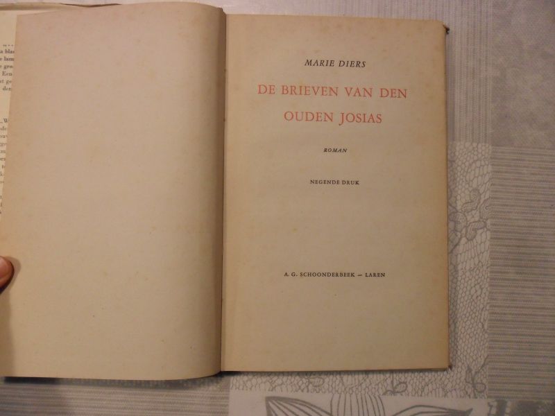 Diers Marie - De brieven van den ouden Josias