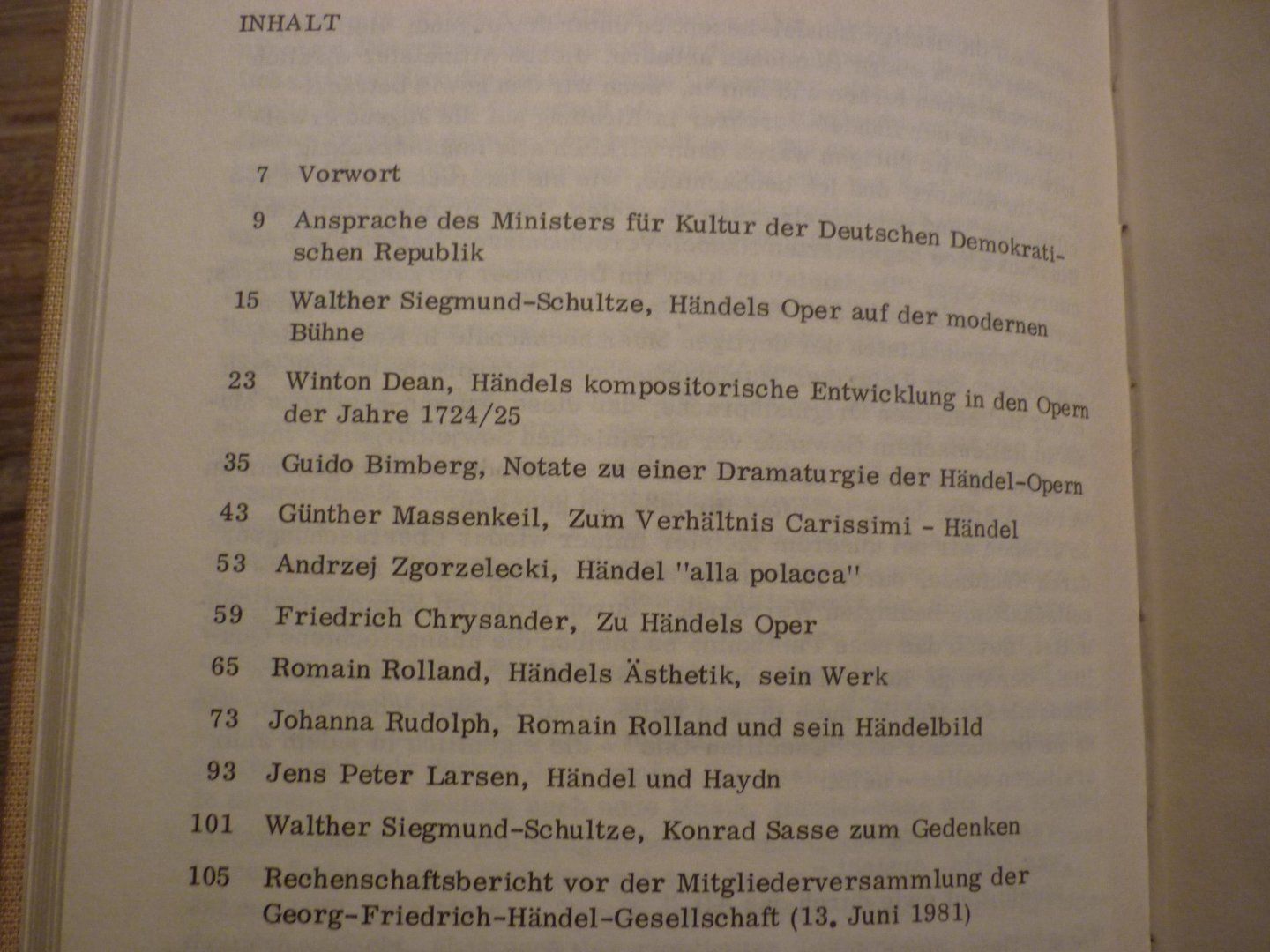 Händel; Georg Friedrich (1685–1759) - Jahrbuch 28. Jahrgang 1982; herausgegeben von der Georg Friedrich Handel-Gesellschaft