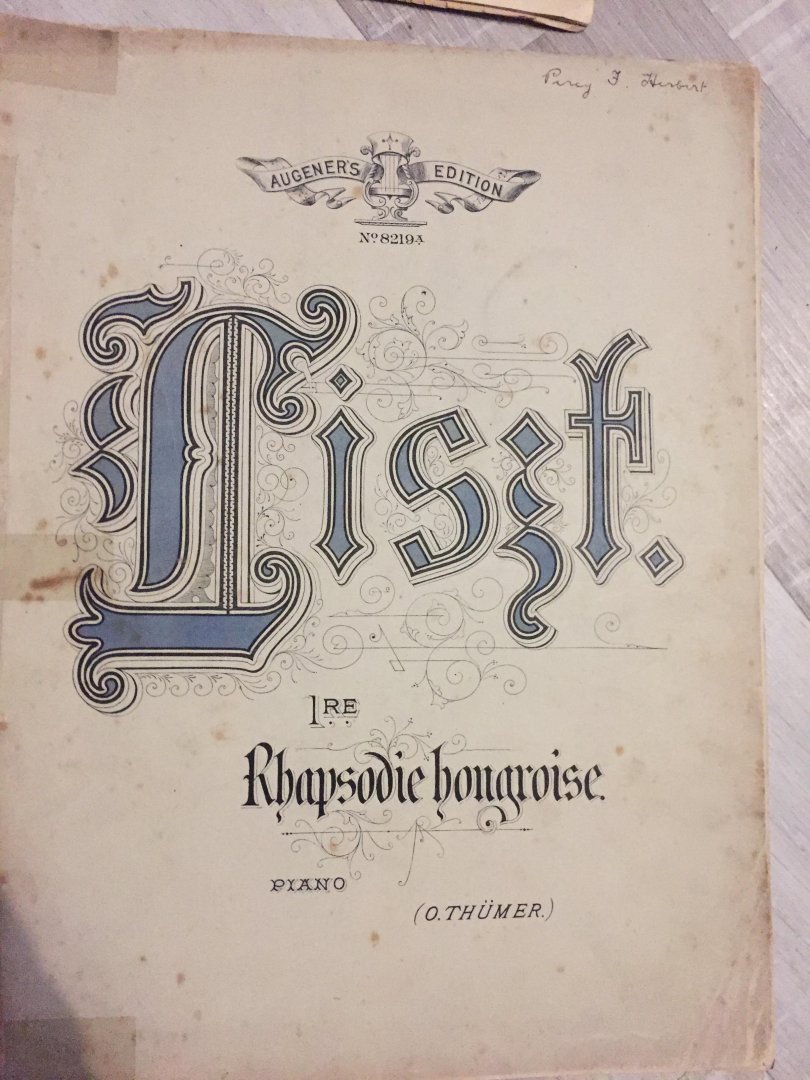 Liszt - Bladmuziek; Liszt