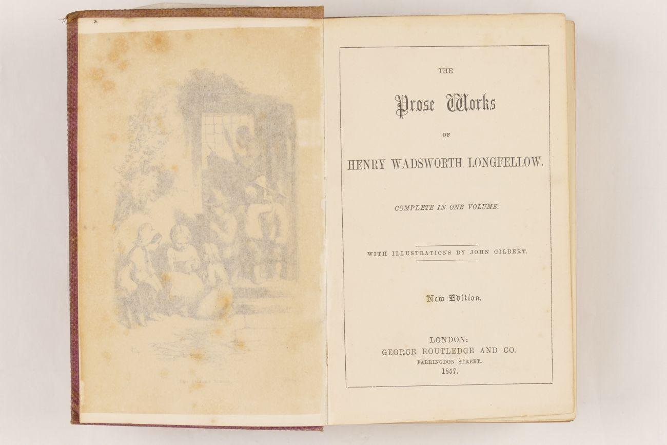 onbekend - The prose works of Henry Wadsworth Longfellow. Complete in one volume  (10 foto's)