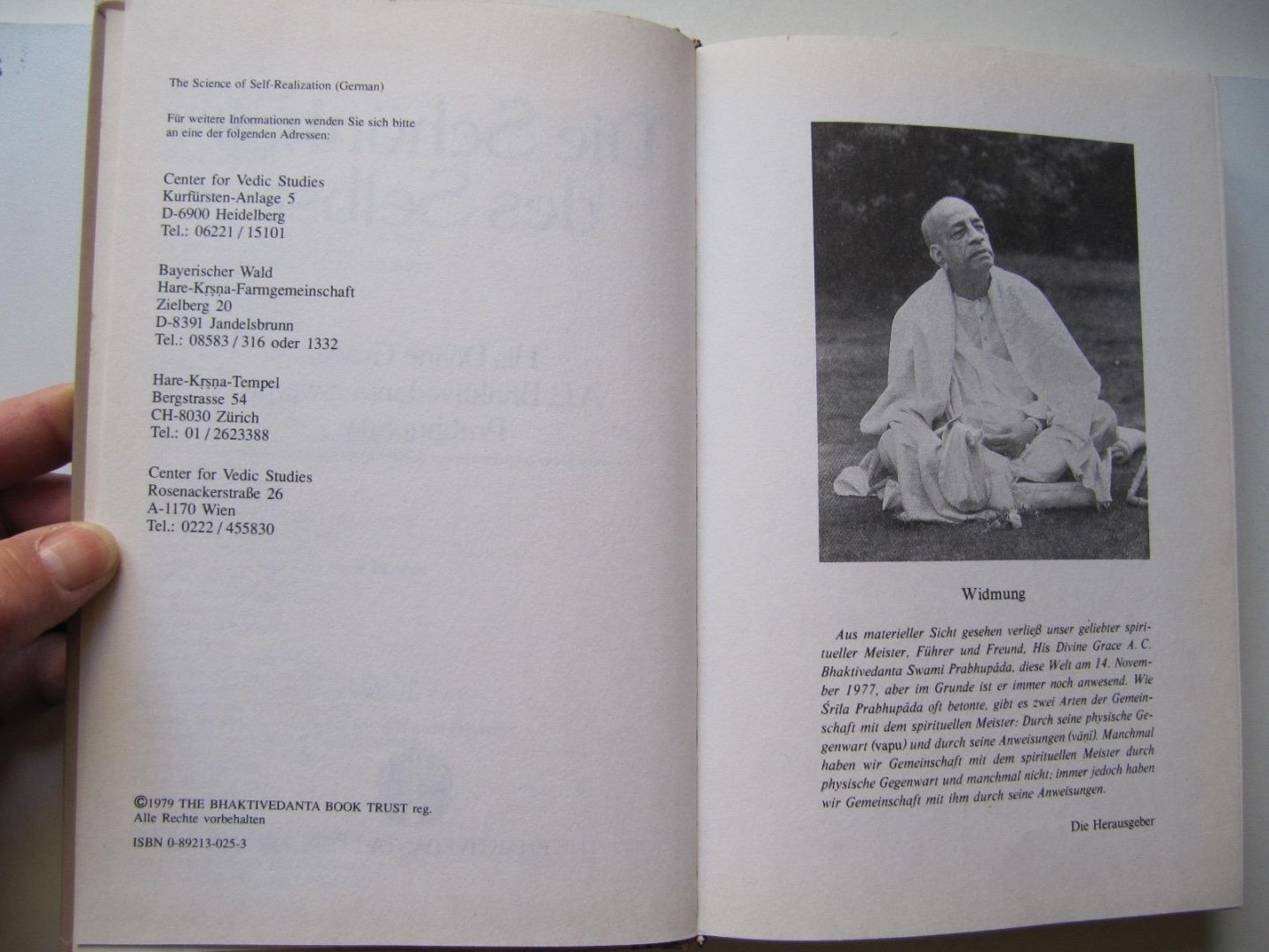 His Devine Grace A.C. Bhaktivedanta Swami Prabhupada - Die Schönheit des Selbst