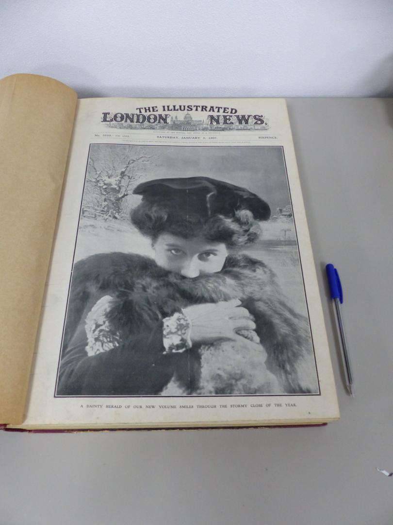  - Bound Volume London Illustrated News, half year 1907. No.3533 to 3558