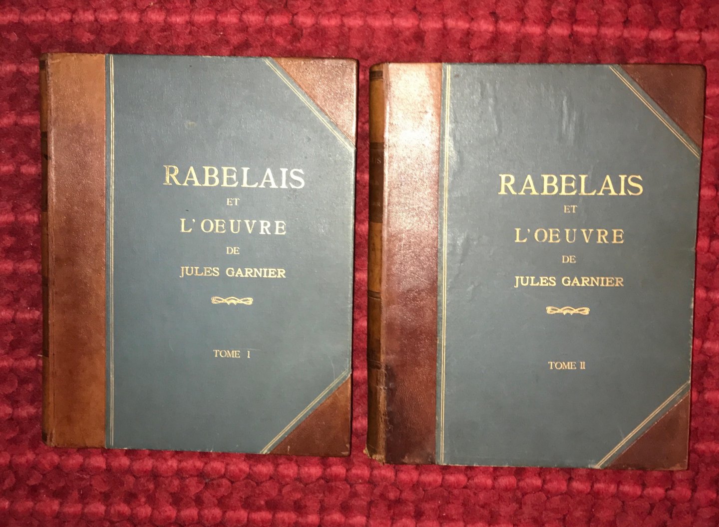 Rabelais,Francois,  Jules Garnier - Rabelais et l'oeuvre de Jules Garnier. 2 tomes