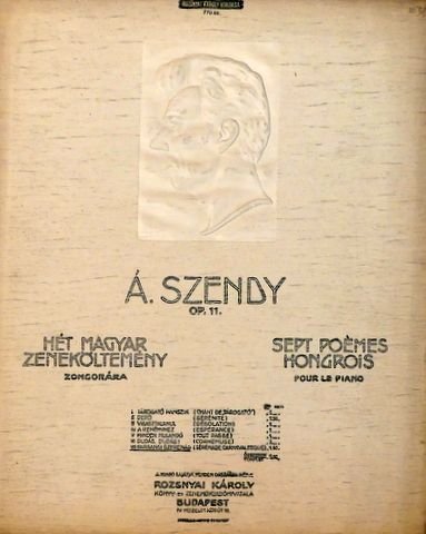 Szendy, Árpád: - Sept poèmes hongrois pour le piano. Op. 1. VII: (Sérénade carnavalesque)