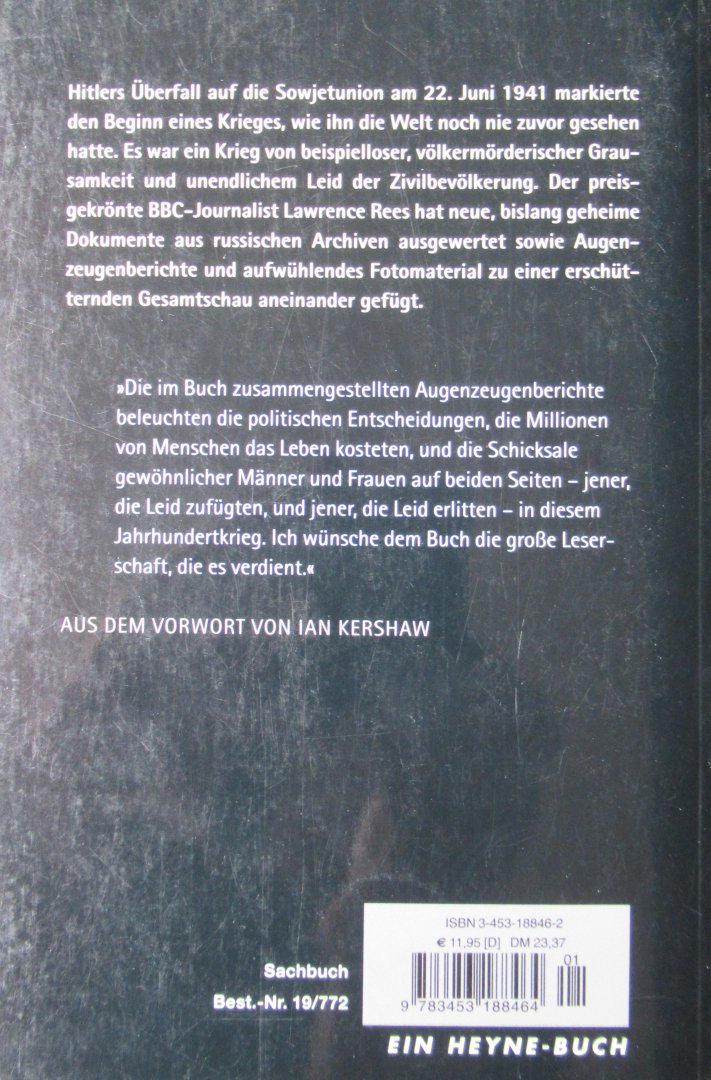 Rees, Laurence (voorwoord Ian Kershaw) - Hitlers Krieg im Osten
