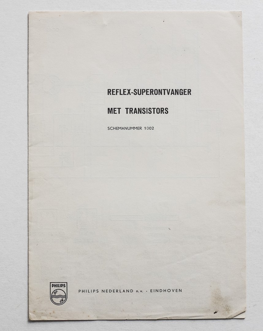 Philips Gloeilampenfabrieken Nederland n.v., Eindhoven - Philips Reflex Superontvanger met transistors - schemanummer 1002